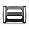 Black Acetal 3-Bar Webbing Slide with Dual Loop Image 1
