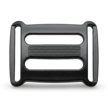 Black Acetal 3-Bar Webbing Slide with Dual Loop Image 1
