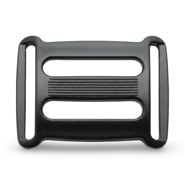 Black Acetal 3-Bar Webbing Slide with Dual Loop Image 1