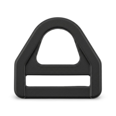 Black Acetal Closed 6-Angle Double Bar Webbing Ring Image 1
