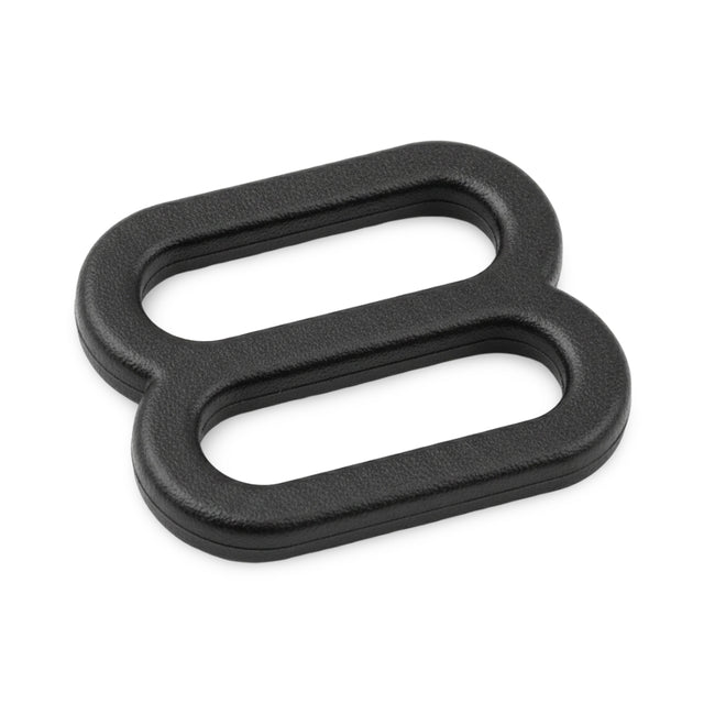 Black Acetal Figure-Eight 3-Bar Webbing Slide Image 1