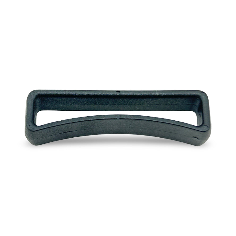 Black Acetal Rounded Belt Loop Keeper Image 1