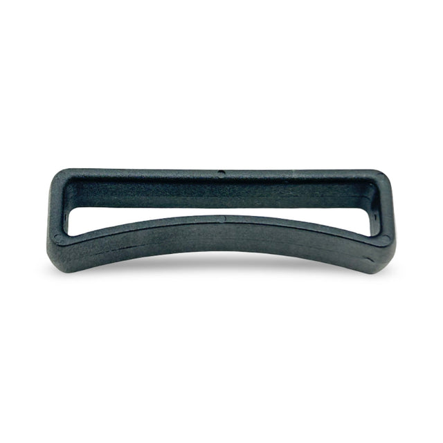 Black Acetal Rounded Belt Loop Keeper Image 1