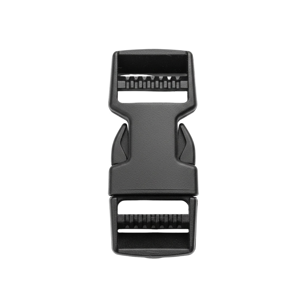 Black Dual Adjustable Side Release Webbing Buckle Image 1