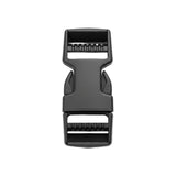 Black Dual Adjustable Side Release Webbing Buckle Image 1