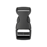 Black Euro-Style Camber Single Adjustable Side Release Webbing Buckle Image 1