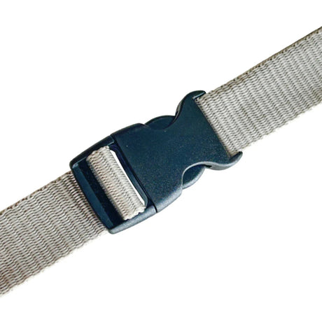 Black Euro-Style Single Adjustable Side Release Webbing Buckle Image 2