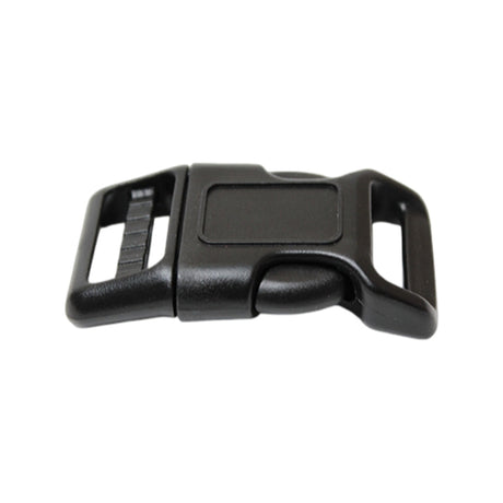 Black Heavy-Duty Camber Single Adjustable Side Release Webbing Buckle Image 1