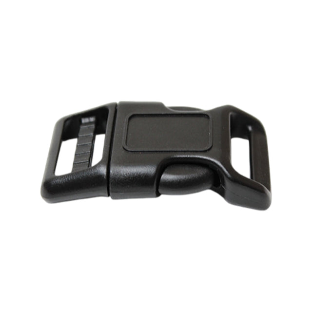 Black Heavy-Duty Camber Single Adjustable Side Release Webbing Buckle Image 1
