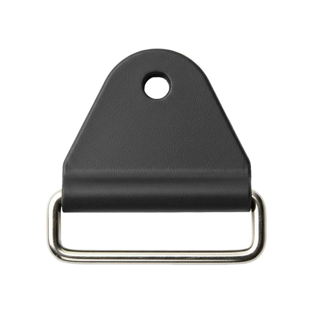 Black Nylon Chafe Tab with Metal Loop Image 1