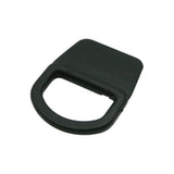 Black Plastic Sewable D-Ring Grommet Image 1