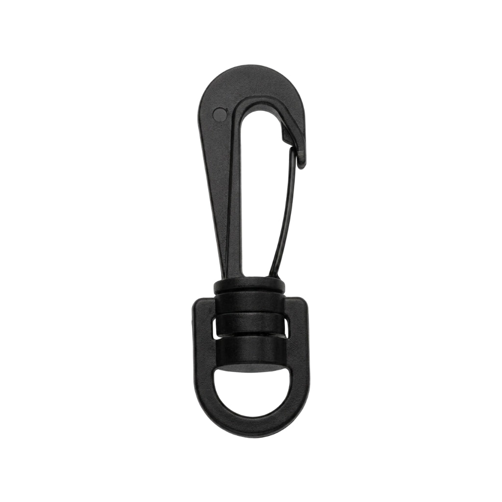 Black Polyacetal Swivel Cord Snap Hook Image 1