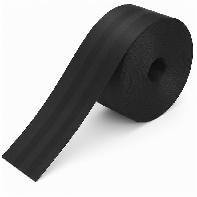 Black Polyester Webbing (1.2 mm) Image 1