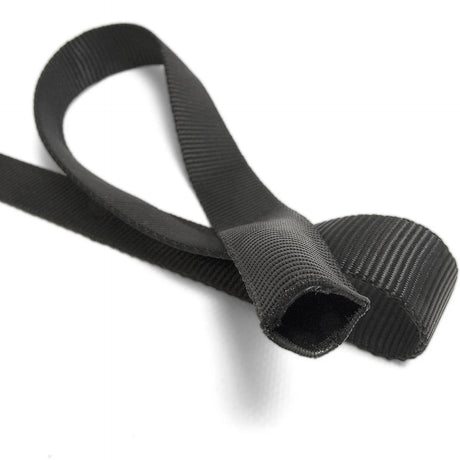 Black Polypropylene Tubular Webbing Image 1