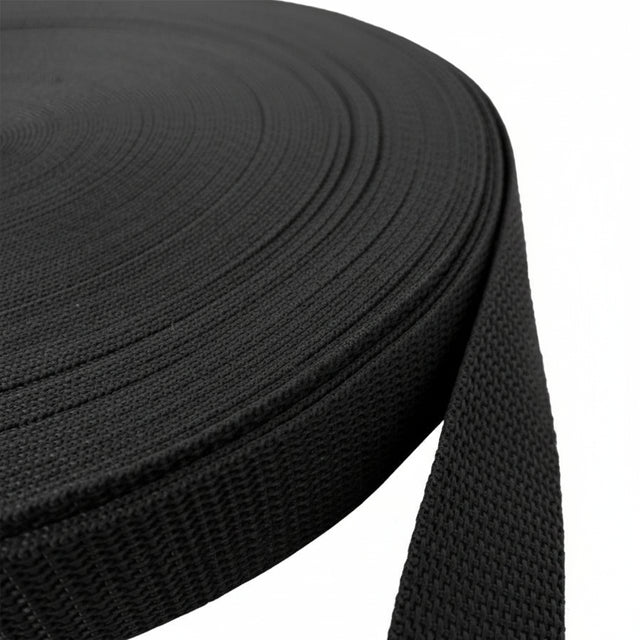 Black Polypropylene Webbing (1.5 mm) Image 1