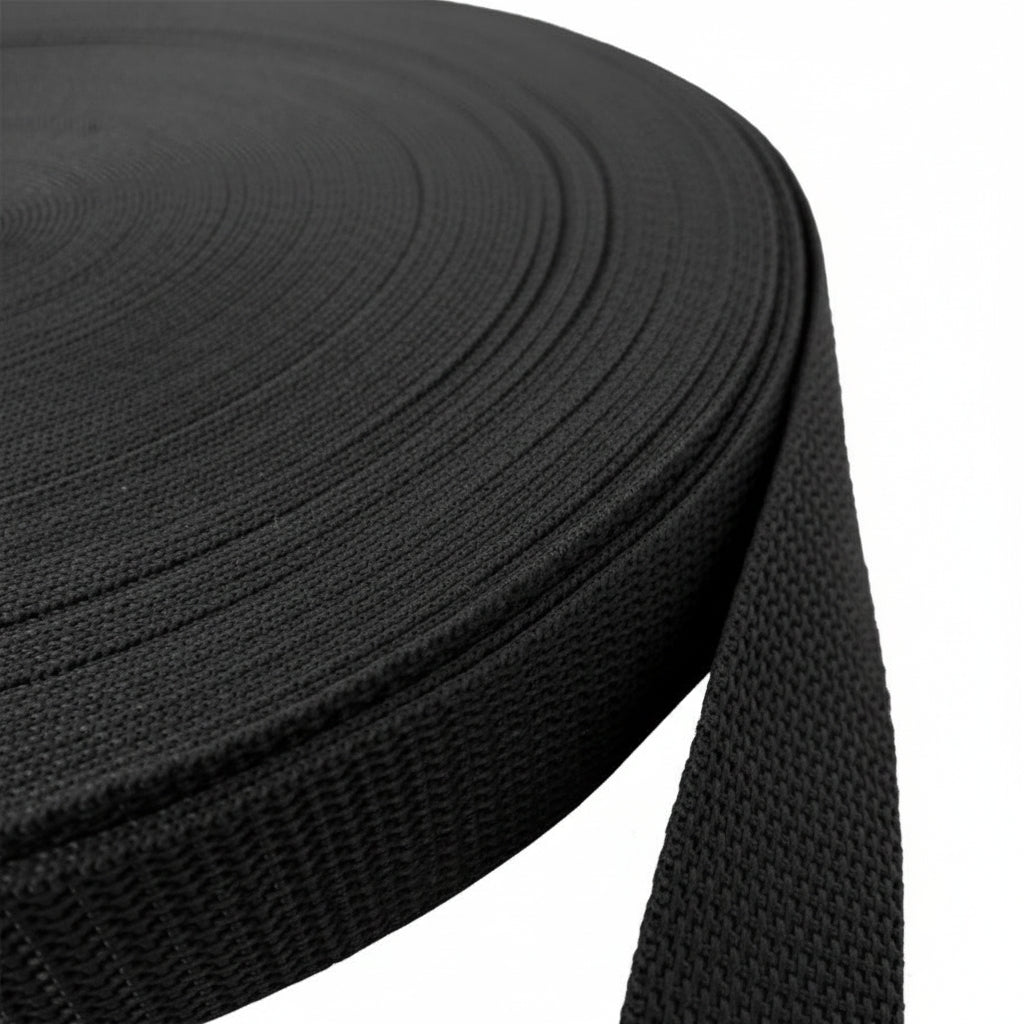 Black Polypropylene Webbing (1.75 mm) Image 1