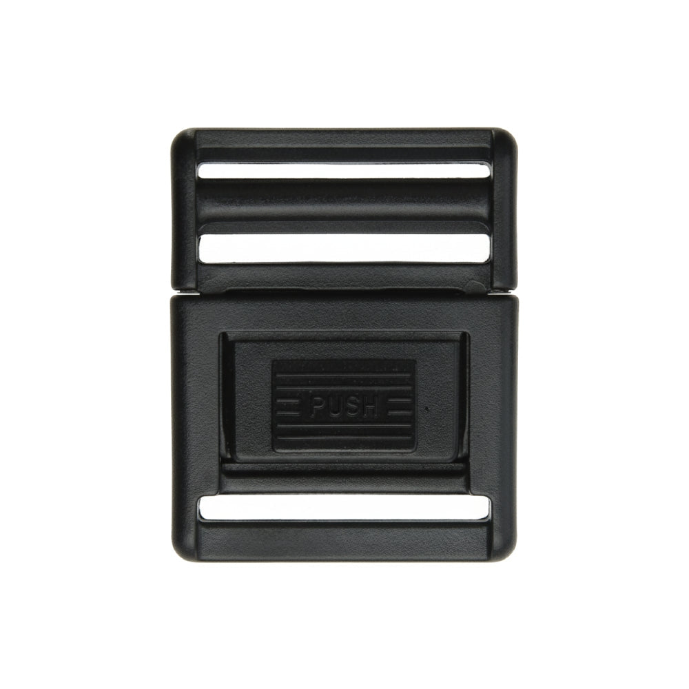 Black Single Adjustable Center Release Webbing Buckle Image 1