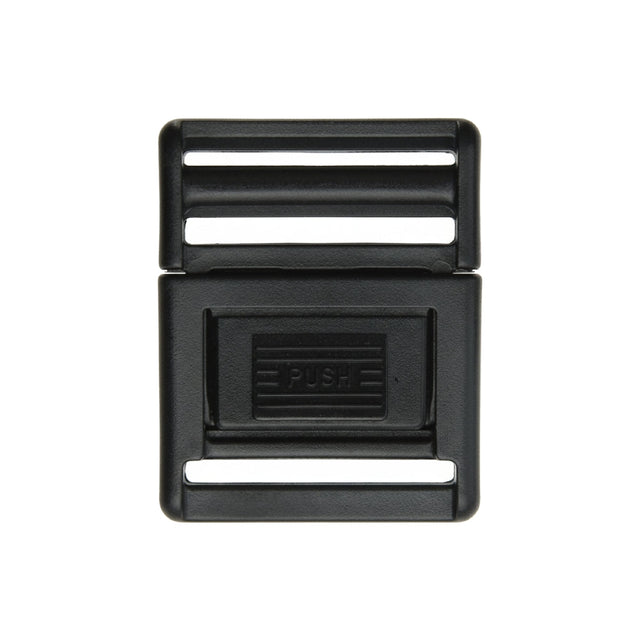 Black Single Adjustable Center Release Webbing Buckle Image 1