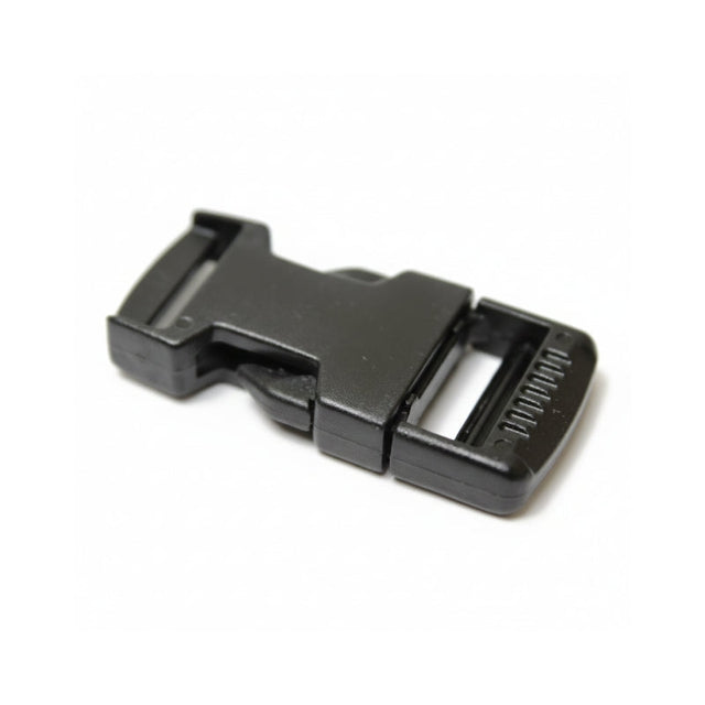 Black Single Adjustable Side Release Webbing Buckle Image 1