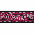 "Burgundy Gecko" Polyester Tubular Jacquard Webbing Image 1