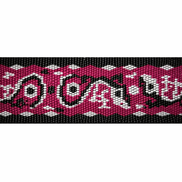 "Burgundy Gecko" Polyester Tubular Jacquard Webbing Image 1