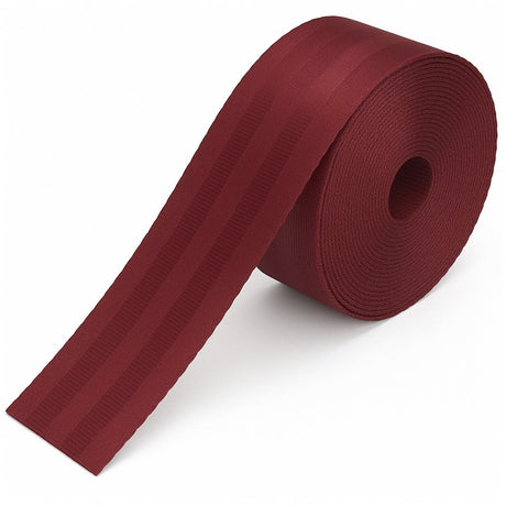 Burgundy Polyester Webbing (1.2 mm) Image 1