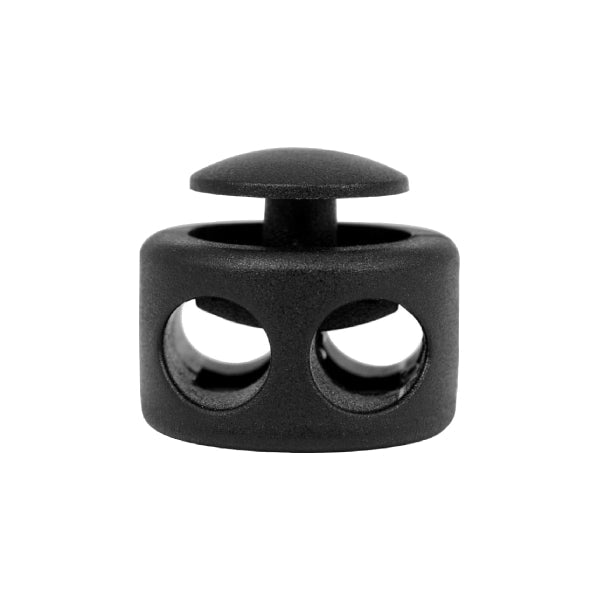 CL 614 Black ABS Short Barrel Double Hold Cord Lock Image 1