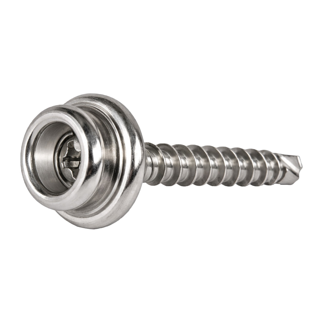 DOT® Line 24 (5/8") Stainless Steel Snap Fastener "Self-Drilling" Screw Stud Image 3