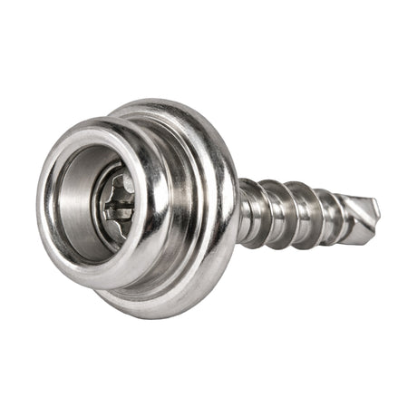 DOT® Line 24 (5/8") Stainless Steel Snap Fastener "Self-Drilling" Screw Stud Image 1
