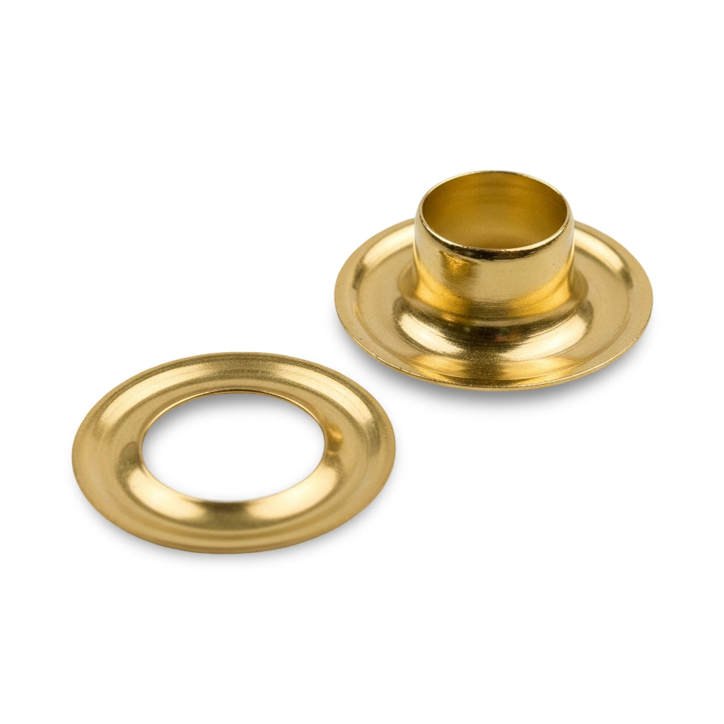 G1-1 9/32" (#1) Brass Plain Rim (Sheet) Grommet — 1 Gross Image 1