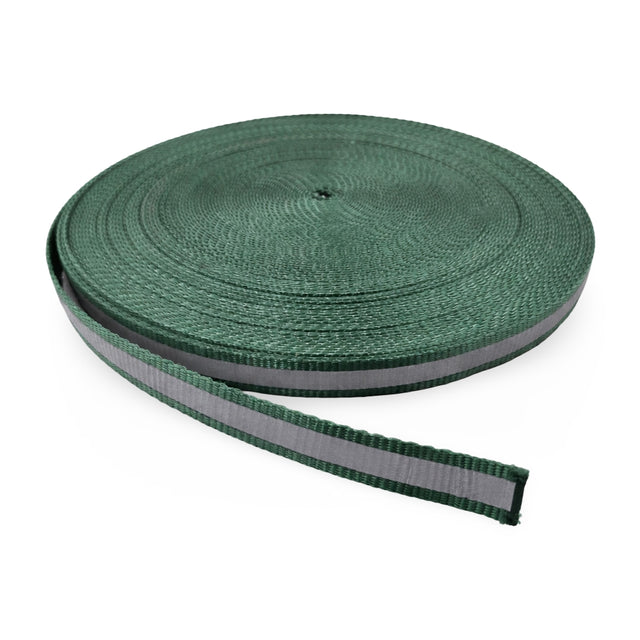 Green Nylon Reflective Webbing (1.75 mm) Image 1