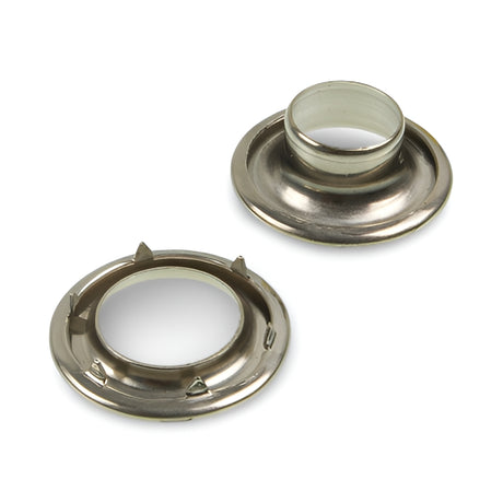 GRMWSPUR4SS 1/2" (#4) Stainless Steel Spur (Rolled Rim) Grommet Image 1