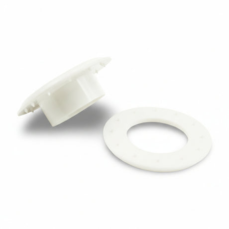GRWSH250WHPL 3/8" (#2) White Plastic Grommet Image 1