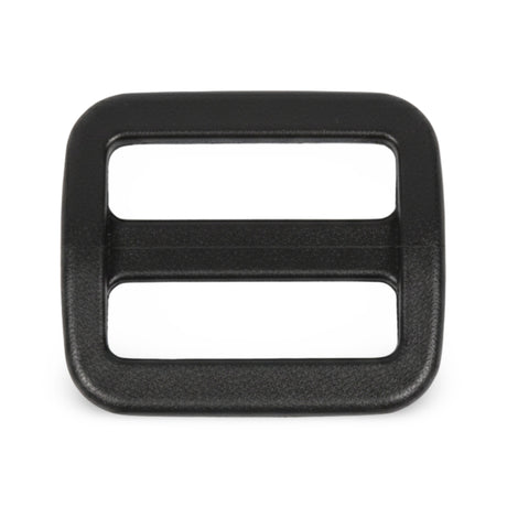 Heavy-Duty Black Acetal Square Wide-Mouth 3-Bar Webbing Slide Image 1