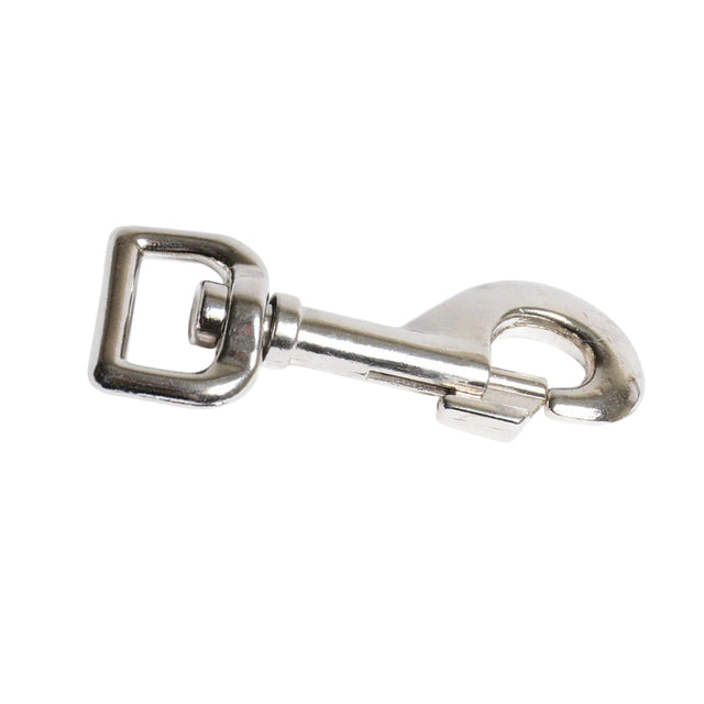 Heavy-Duty Die-Cast Nickel-Plated Steel Bolt Snap Hook Image 1