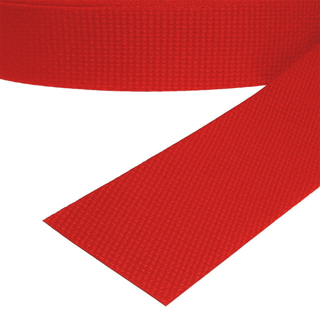 Heavy-Duty Red Nylon Webbing (1.9 mm) Image 1
