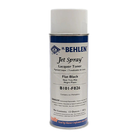 Jet Spray™ Flat Black Lacquer (B101-F826) [13 oz] Image 1