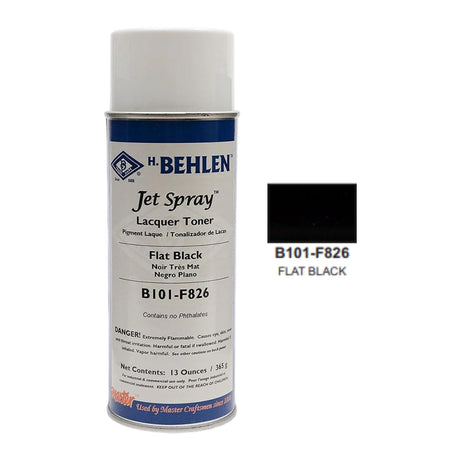 Jet Spray™ Flat Black Lacquer (B101-F826) [13 oz] Image 2
