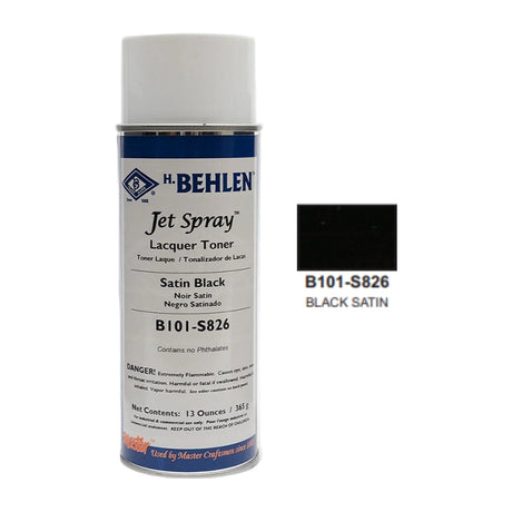 Jet Spray™ Satin Black Lacquer (B101-S826) [13 oz] Image 2