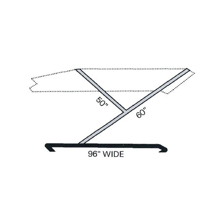 Large 2-Bar Convertible Bimini Frame Kit Image 1