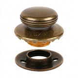 LOXX® "Pull-It-Up" Fastener Antique Brass Smooth Large Head Button Image 2