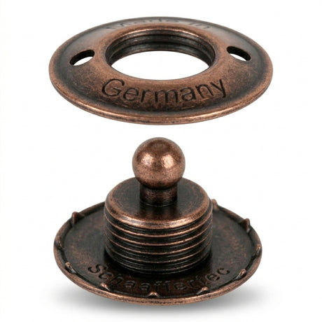 LOXX® "Pull-It-Up" Fastener Antique Copper Canvas Stud Image 2