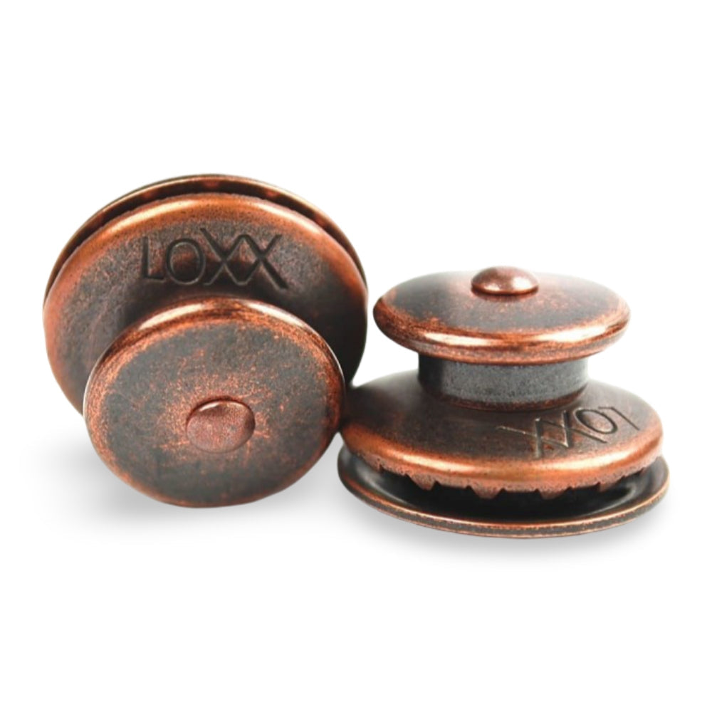 LOXX® "Pull-It-Up" Fastener Antique Copper Large Head Button Image 2