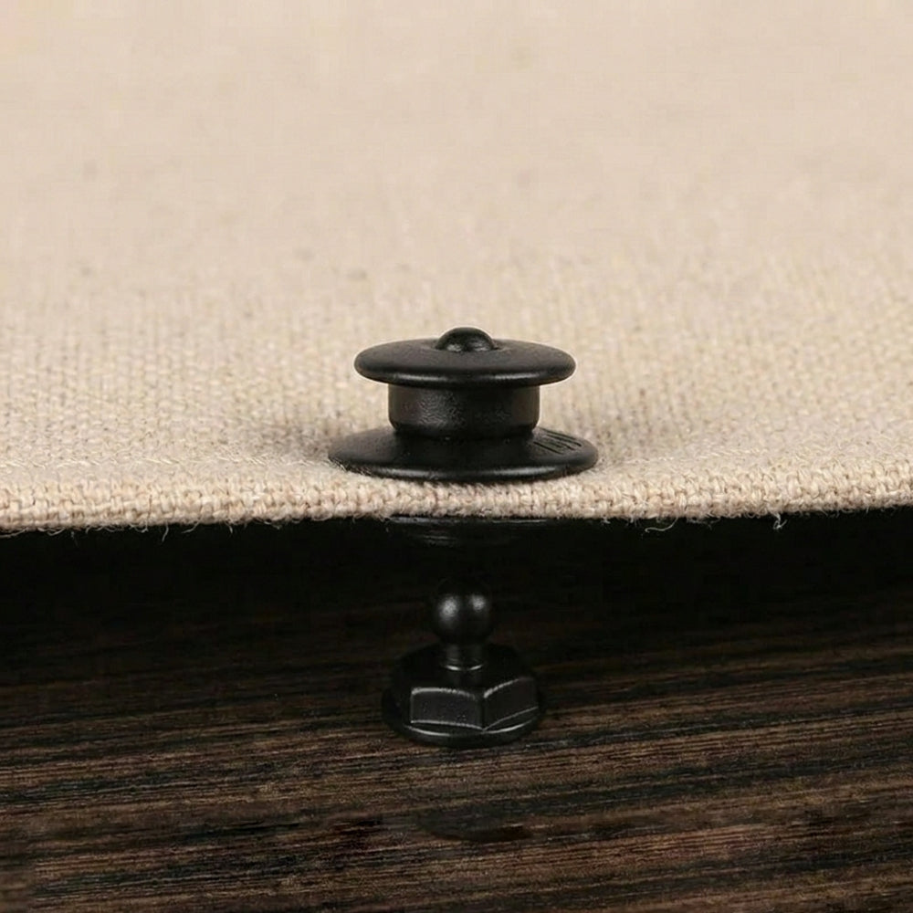 LOXX® "Pull-It-Up" Fastener Black Brass Wood Screw Stud Image 2