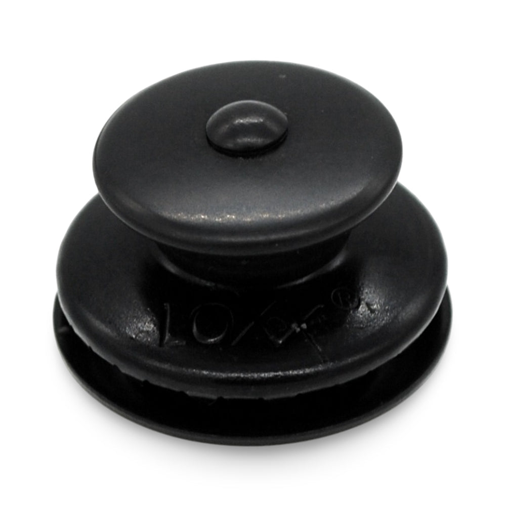 LOXX® "Pull-It-Up" Fastener Black Chrome Large Head Button Image 1