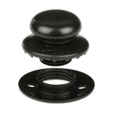 LOXX® "Pull-It-Up" Fastener Black Chrome Smooth Large Head Button Image 2