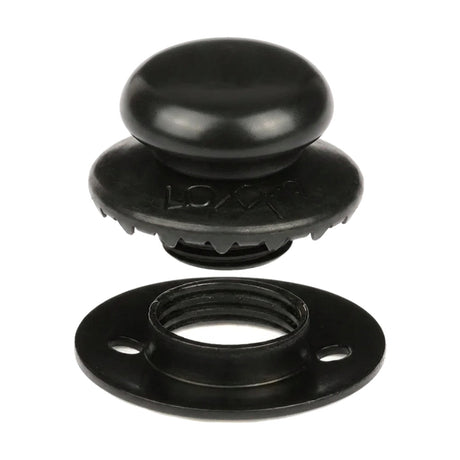 LOXX® "Pull-It-Up" Fastener Black Chrome Smooth Large Head Button Image 2