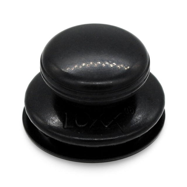 LOXX® "Pull-It-Up" Fastener Black Chrome Smooth Large Head Button Image 1