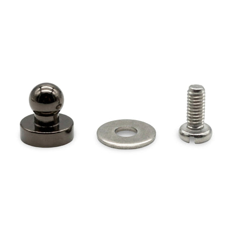 LOXX® "Pull-It-Up" Fastener Black Nickel-Plated Brass Ball Stud Image 1