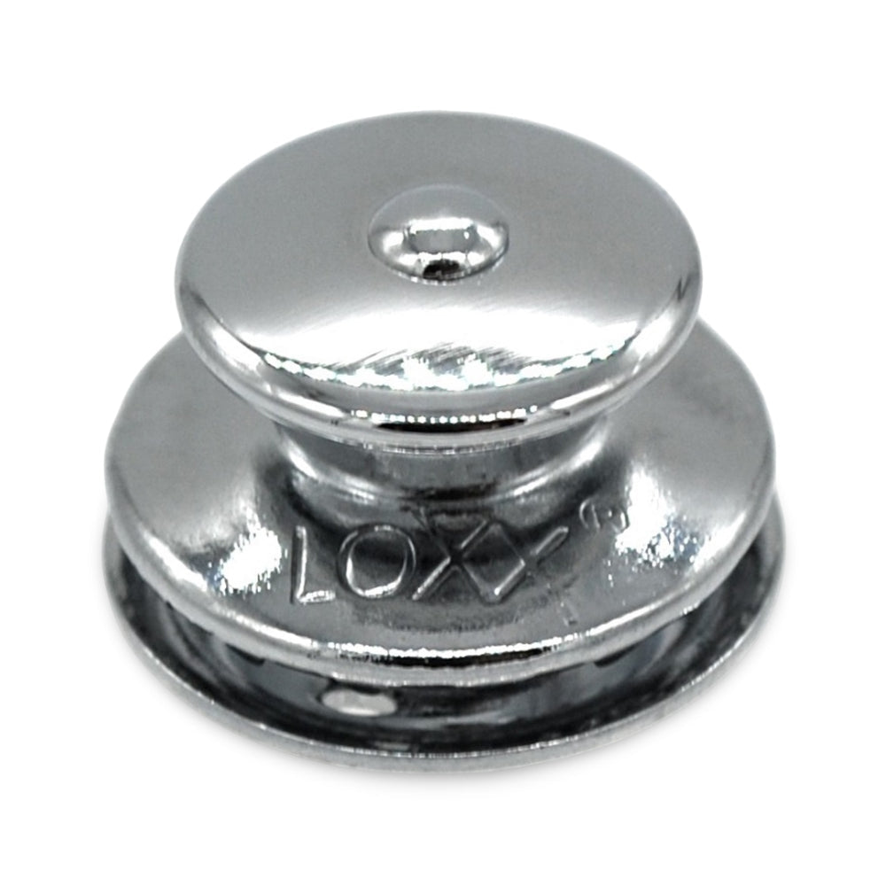 LOXX® "Pull-It-Up" Fastener Chrome-Plated Brass Large Head Button Image 1